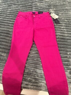 NYDJ Hot Pink Ankle Jeans